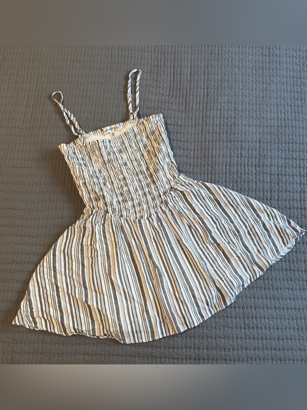 Madden Girl Mini Dress Striped Romper Dress Medium Smocked Skort coquette boho